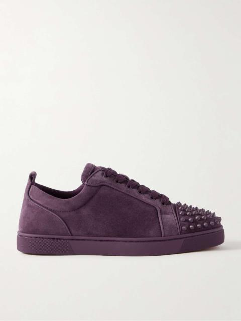 Christian Louboutin Louis Junior Spikes Cap-Toe Suede Sneakers
