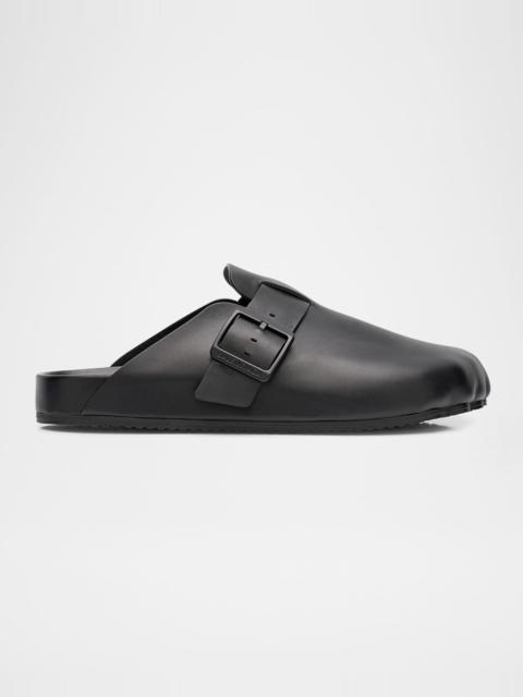 BALENCIAGA Sunday Calfskin Buckle Mules