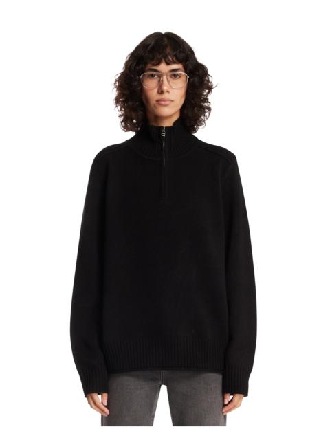 GUEST IN RESIDENCE Black Half-Zip Sweater