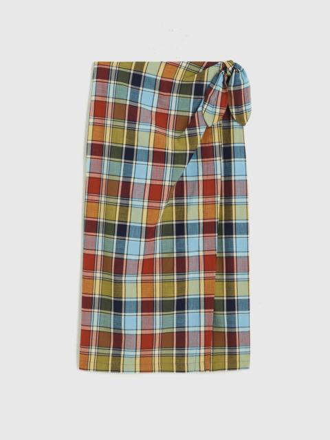 Madewell Midi Wrap Skirt in Poplin