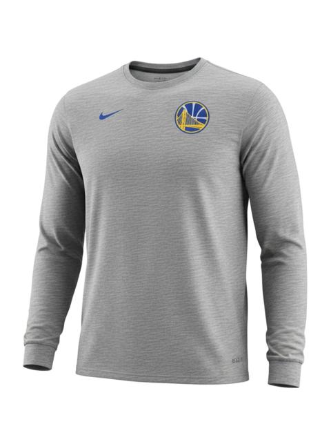 Nike NBA GS WARRIORS FACILITY DRI-FIT LONG SLEEVE T-SHIRT "Gray" 870386 063