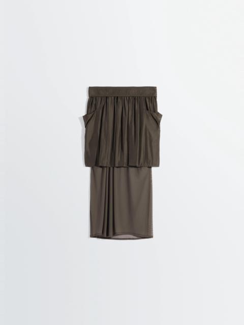 Lemaire DOUBLE LAYER SKIRT IN SILK HABOTAI