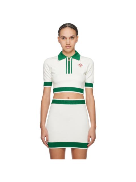 CASABLANCA White Monogram Polo