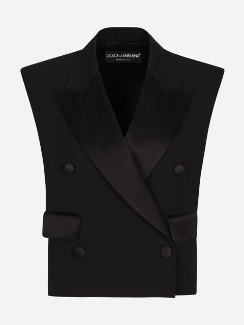 【関税&送料込】Dolce&Gabbana Cropped Double-Breasted Black Dolce & Gabbana Cropped Double-Breasted Jacket | Sendegaro GR
