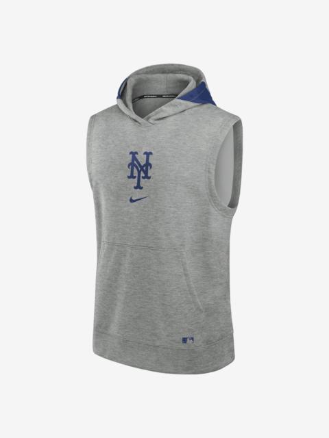 New York Mets Authentic Collection Early Work Men’s Nike Men's Dri-FIT MLB Sleeveless Pullover Hoodi