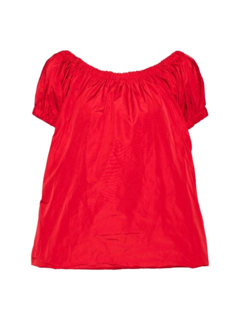 babydoll taffeta blouse