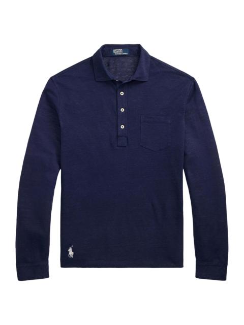 Polo Ralph Lauren Men's Linen Mesh Polo Shirt - Newport Navy