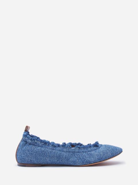 Lanvin THE BALLERINA FLAT IN DENIM