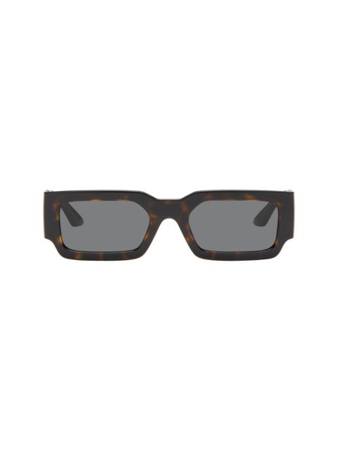 VERSACE Brown Greca Sunglasses