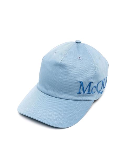 Alexander McQueen logo-embroidered cotton baseball cap