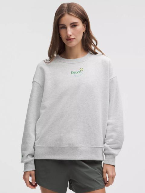 lululemon Perfectly Oversized Fleece Crew *Tennis Graphic