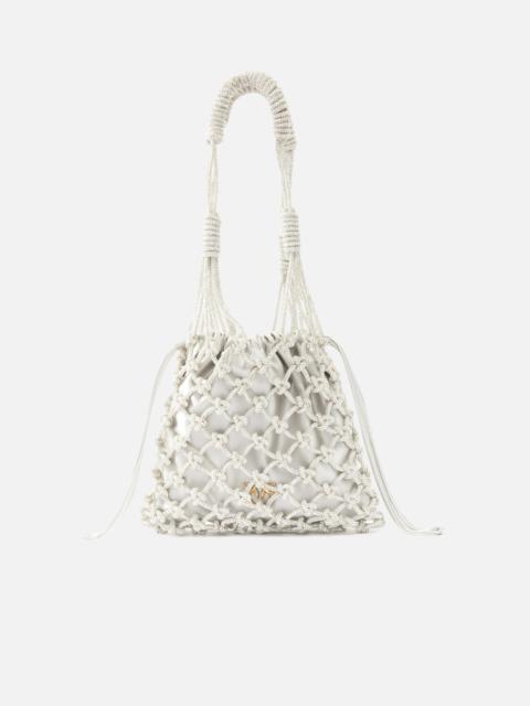 SMALL SHOULDER BAG WITH MICRO RHINESTONES