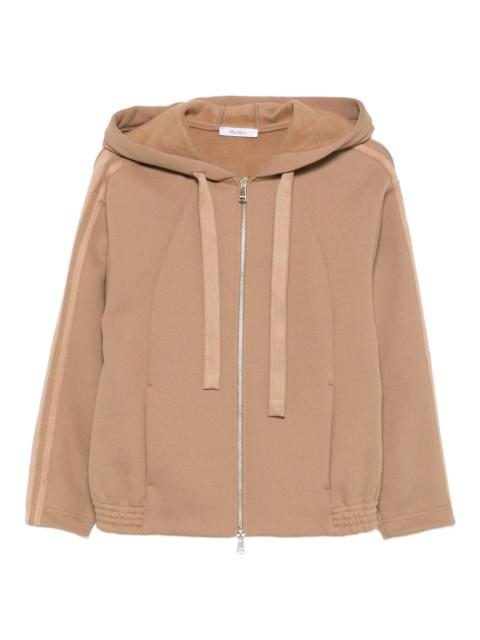 Max Mara stripe-detail zip-up hoodie