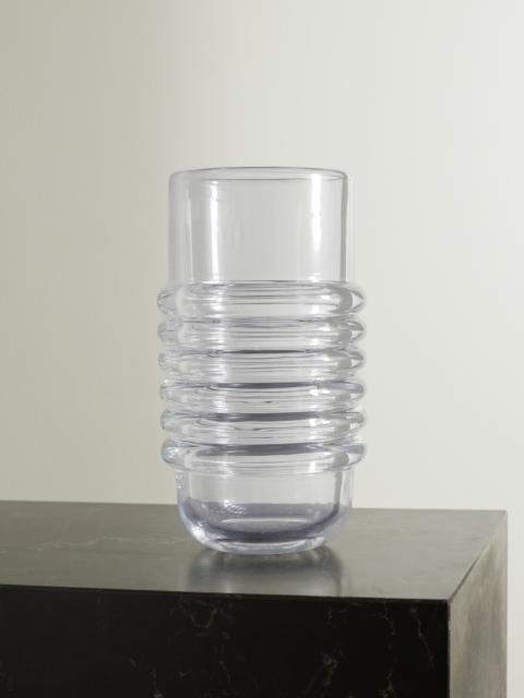 Tom Dixon Press Large Fluted Glass Vase