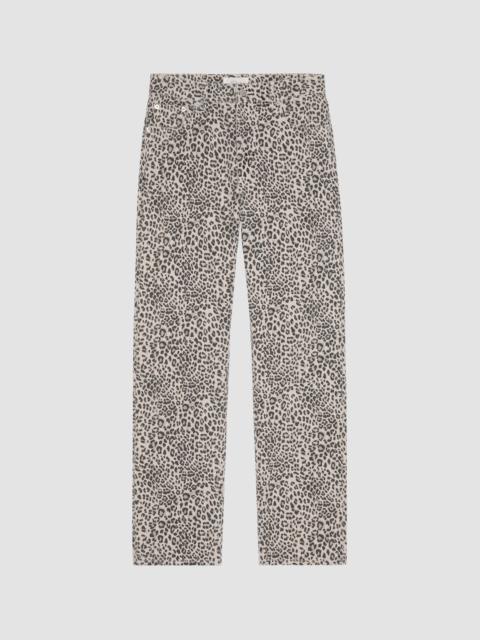 Rails Women's Topanga Cheetah-Print Straight-Leg Jeans - Ecru Cheetah