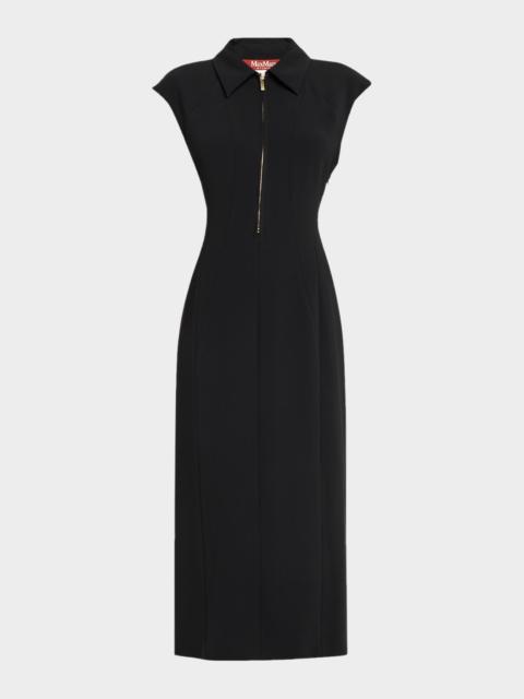 WEEKEND Max Mara Cap-Sleeve Column Midi Dress