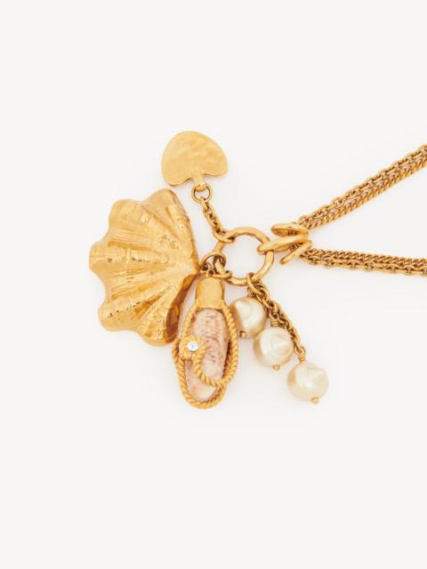 Chloé THE CHLOÉ SHELLS SCARF NECKLACE