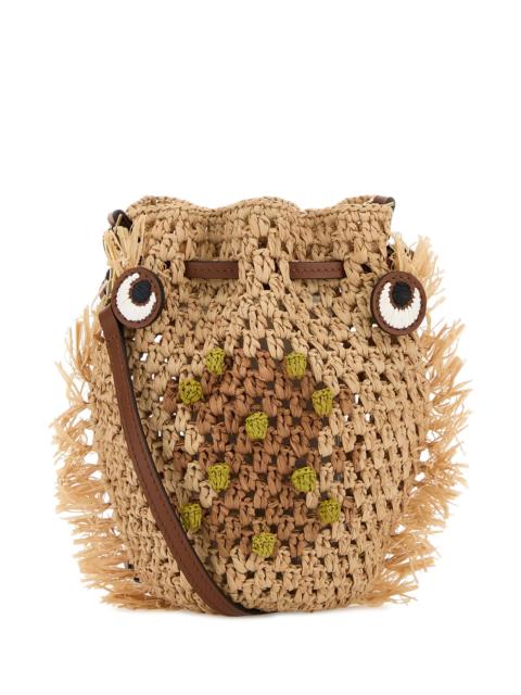 Anya Hindmarch Raffia Creature bucket bag