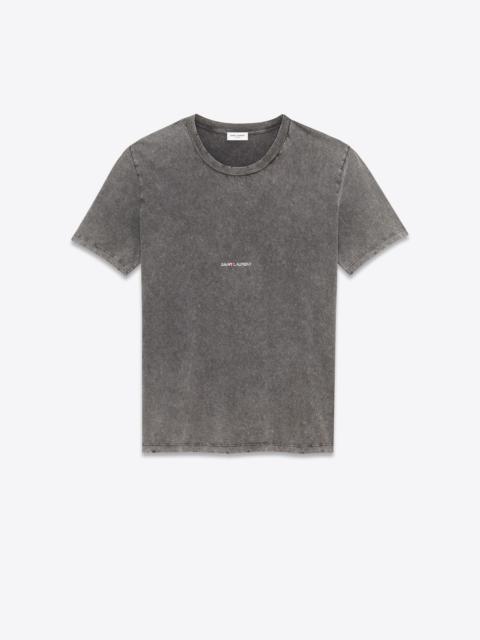 saint laurent rive gauche destroyed t-shirt