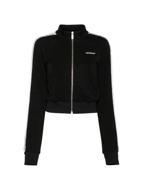 Off-White lace logo-print track jacket