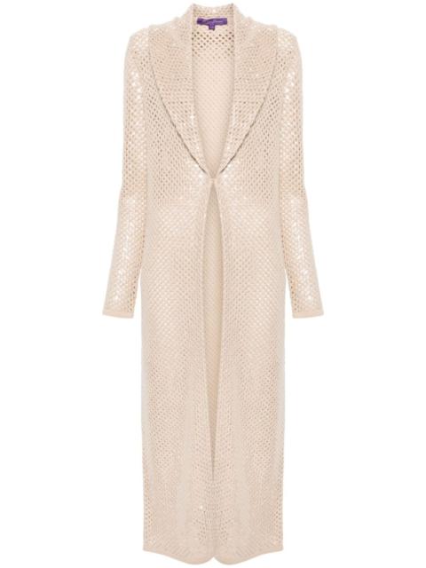 Ralph Lauren sequinned cashmere cardi-coat