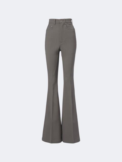Rick Owens Bolan high-rise wool-blend flared pants