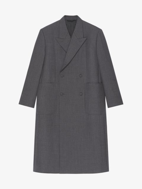 Givenchy OVERSIZED DOUBLE BREASTED COAT IN WOOL