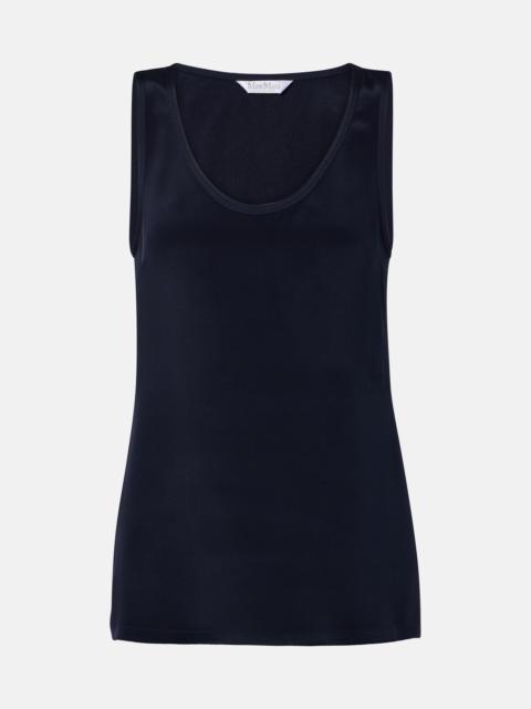 Max Mara Silk crêpe de chine tank top
