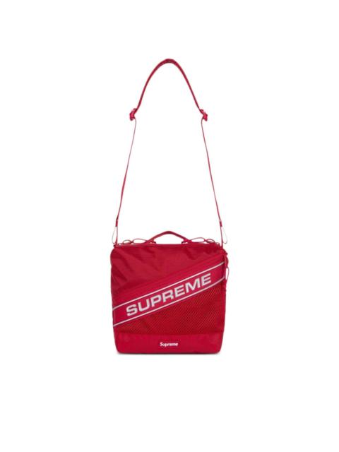 reflective logo shoulder bag