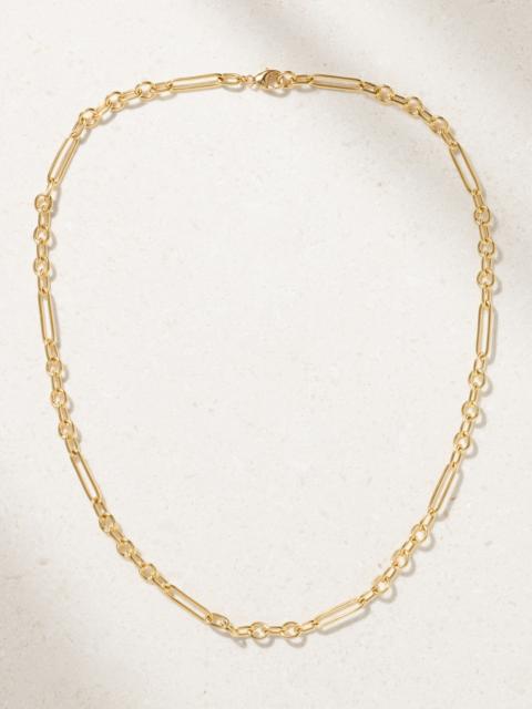FOUNDRAE Small Mixed Clip 18-karat Gold Necklace