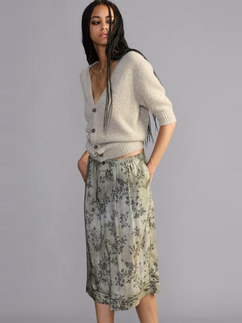 R13 Elbow Sleeve Split Hem Cardigan