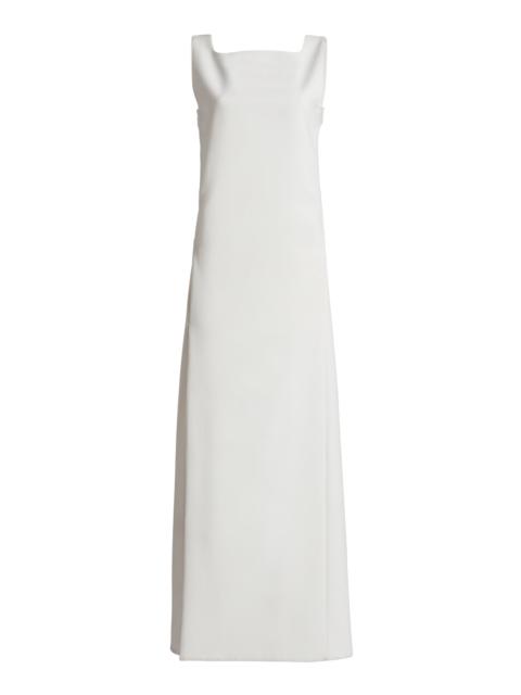courrèges Cut-Out Crepe Maxi Dress