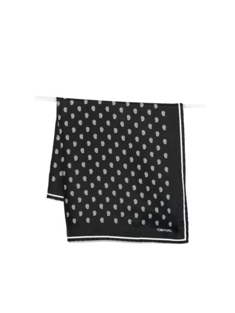 TOM FORD patterned pocket square
