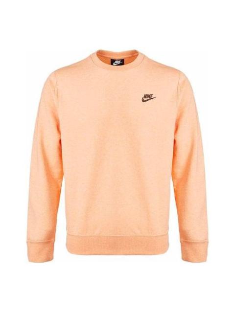 Nike Nike Sportswear Alphabet Logo Round Neck Long Sleeves Apricot Pink DA0684-800