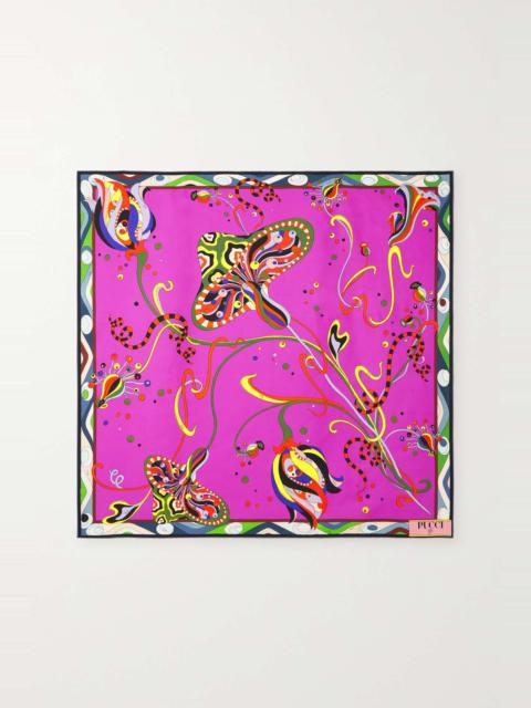 PUCCI Printed silk-twill scarf