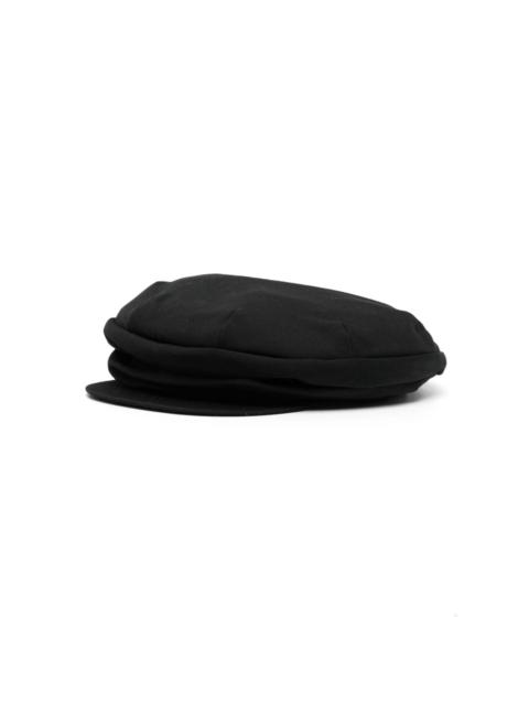 Yohji Yamamoto flat-peak wool beret