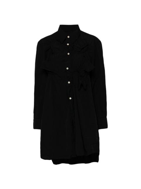 Comme Des Garçons longline button-up shirt