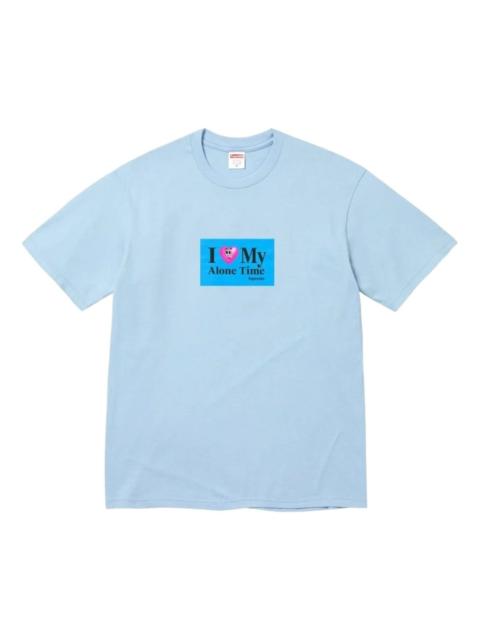 Supreme Supreme SS26 Alone Time T-Shirt 'Powder Blue' SUP-SS26-163-BLU