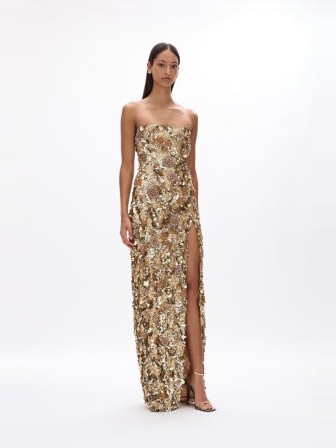 RACHEL GILBERT PEPPITO SPLIT GOWN