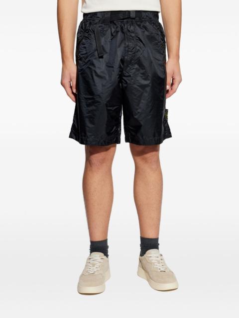 Stone Island belt logo-detail shorts