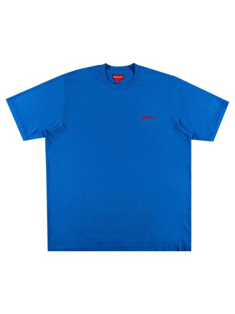 Supreme Arabic Logo Washed Short-Sleeve Tee 'Blue'