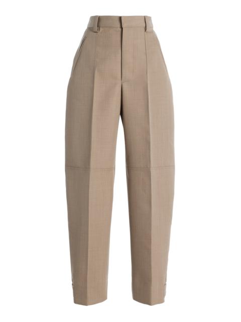 Bottega Veneta Wool-Twill Trousers neutral