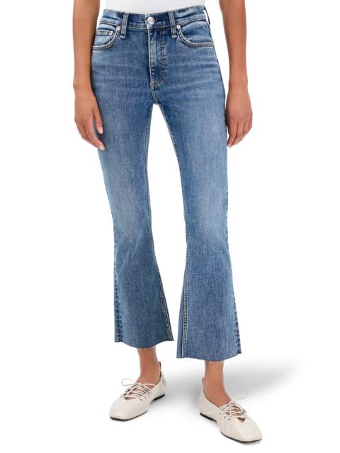 rag & bone rag & bone Flexi Peyton Raw Hem Mid Rise Ankle Bootcut Jeans in Woodstock at Nordstrom