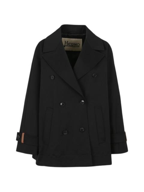 Herno double-breasted tab coat
