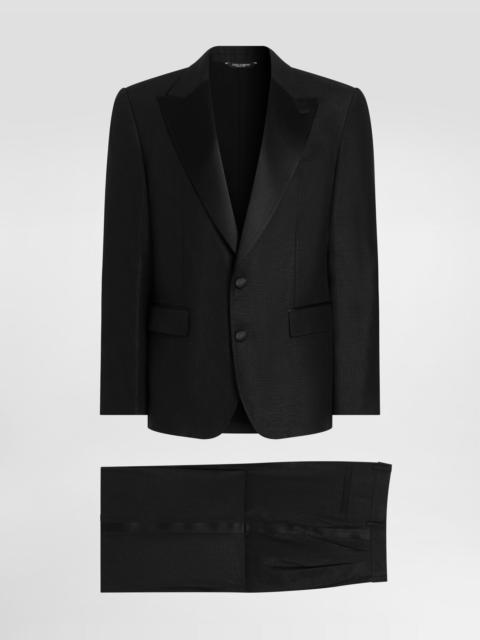 Dolce & Gabbana Single-breasted suit in linen canvas