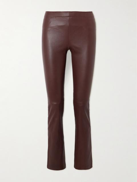 STOULS Jp Paneled Leather Flared Pants