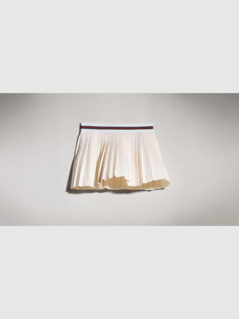 GUCCI GG cotton viscose jacquard mini skirt