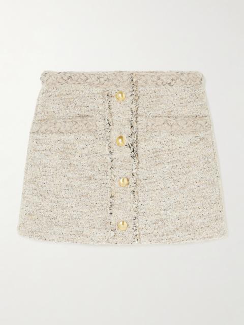 Isabel Marant Gleny Braided Tweed Mini Skirt
