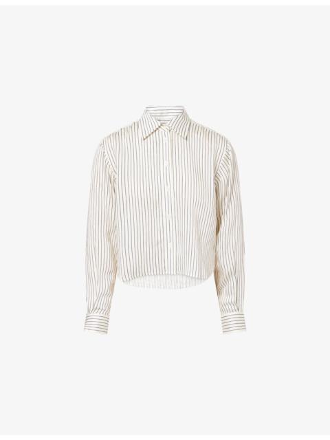 FRAME The Charles Striped Woven Shirt