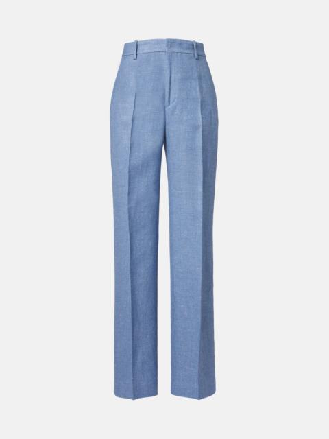 Polo Ralph Lauren Linen and cotton twill wide-leg pants